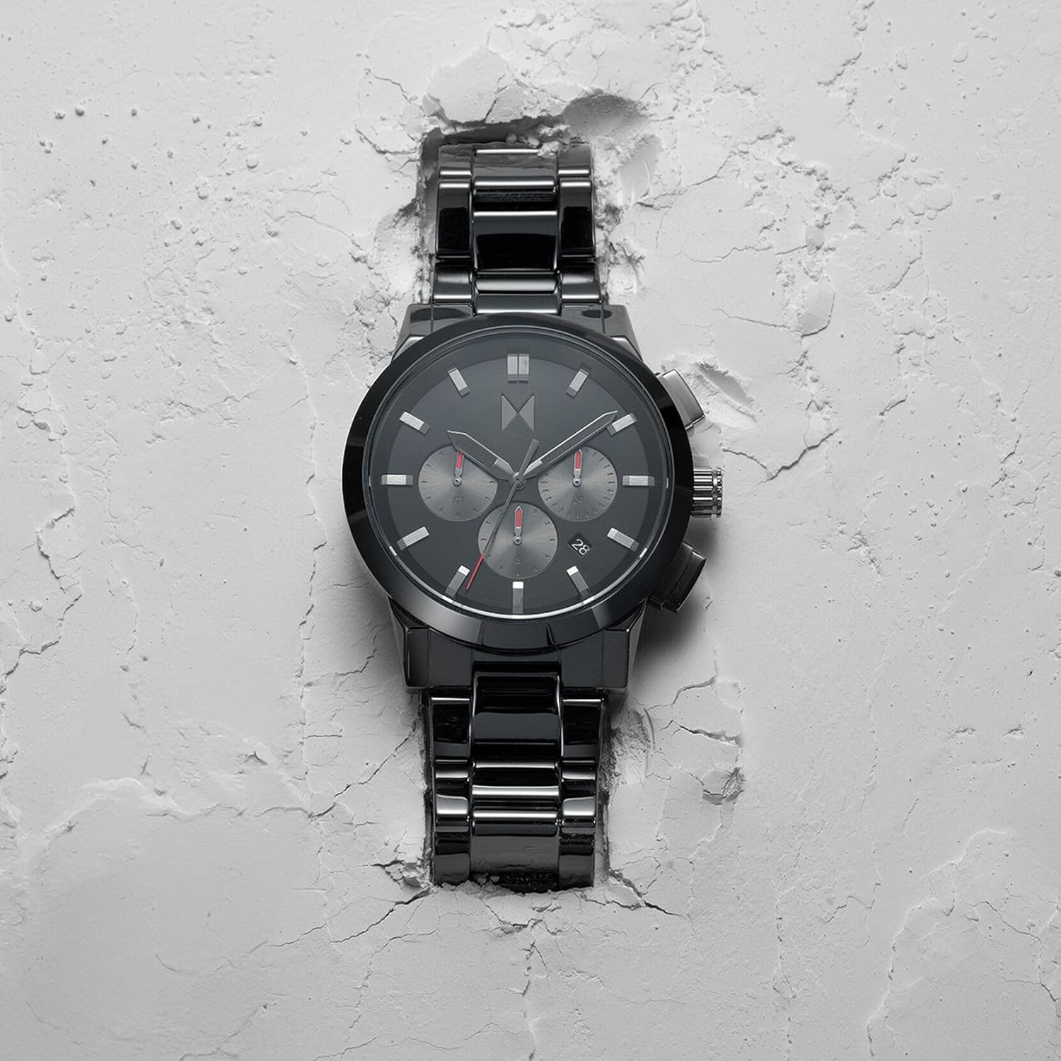 MVMT Chrono II Men’s Chronograph Watch – Ceramic Bracelet, Water Resistant, Minimalist Timepiece, Gift for Him