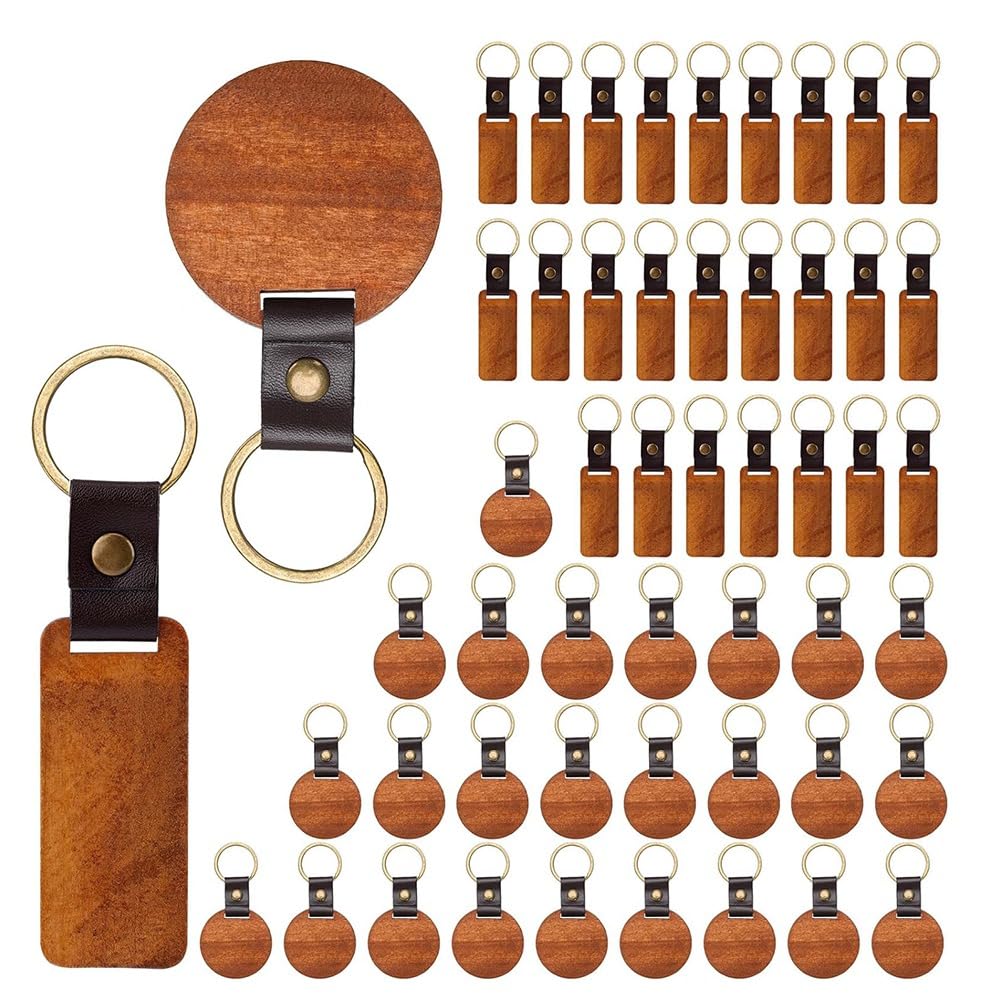 Porte-clés en cuir pour personnalisation de cadeaux faits maison lot 50