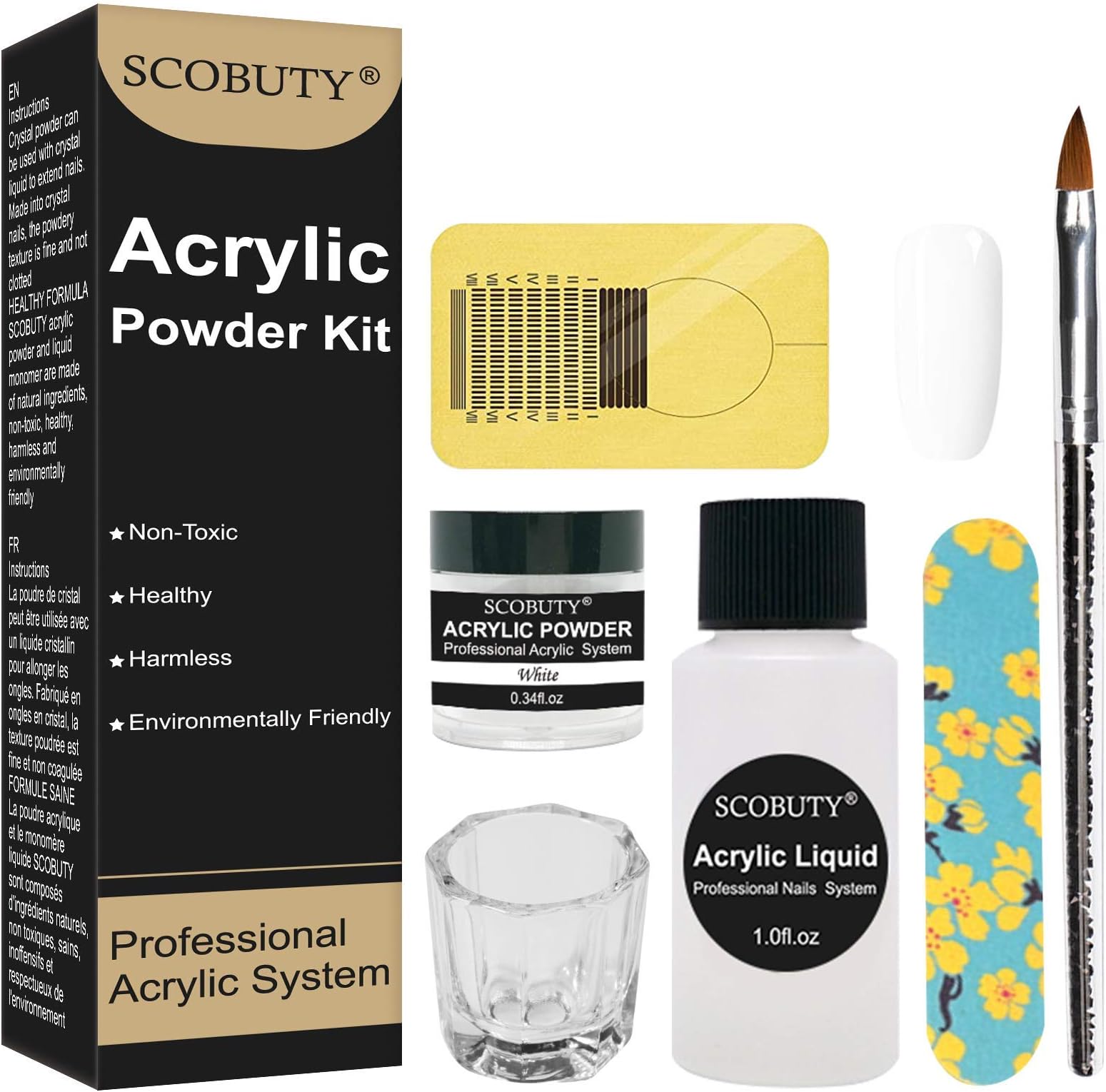 Green Sparkling Wood Kolinsky Oval Nail Brush Esung Brand High End Quality 100% Pure Kolinsky Hair Size 6,8,10,12 (#8)