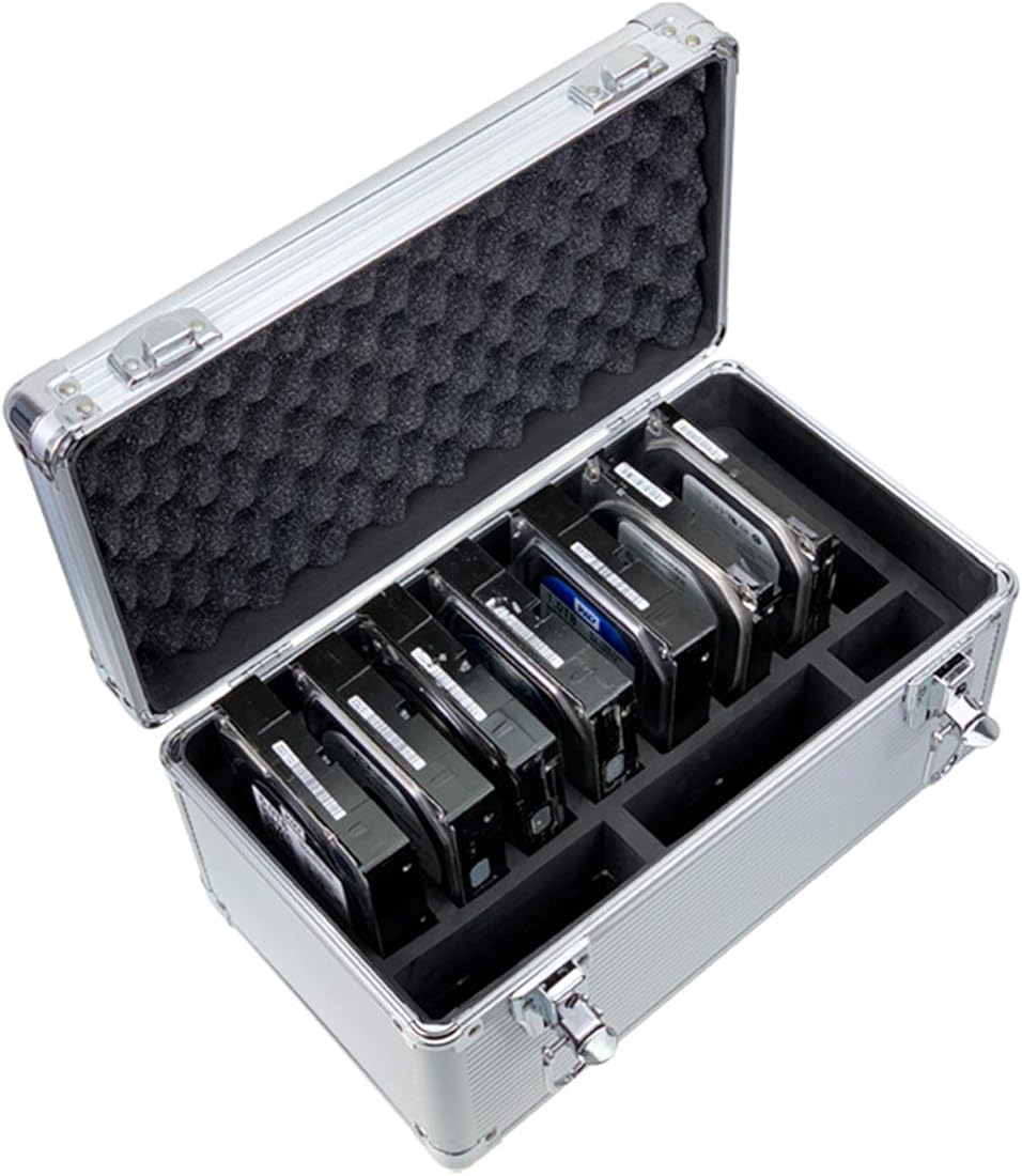 SEAOCLOUD HDD Transport Box 10-Bay External Hard Drive Case