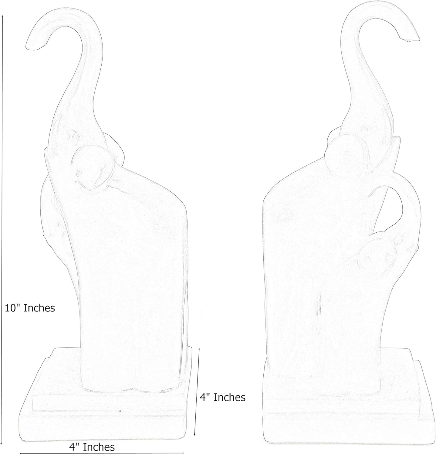 Bellaa 23415 Elephant Bookends Beautiful Decorative Book Ends Book : Home & Kitchen