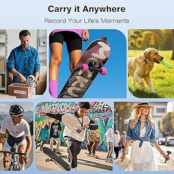 Body Camera,HD 4K Mini Body Cam, with Audio and Video Recording,128GB Wearble Portable Camera,for Work, Guard, Travel,Vlog