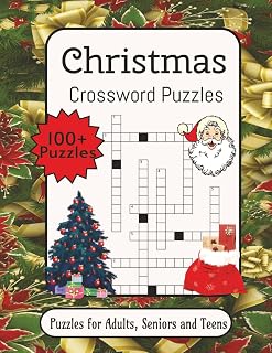 Christmas Crossword Puzzle: Crosswords with Easy-to-Read Print about Christmas Traditions, Christmas Mythology, Myths/Legends and More | 8.5×11 ... Gift for Vacations, Holidays and Relaxation