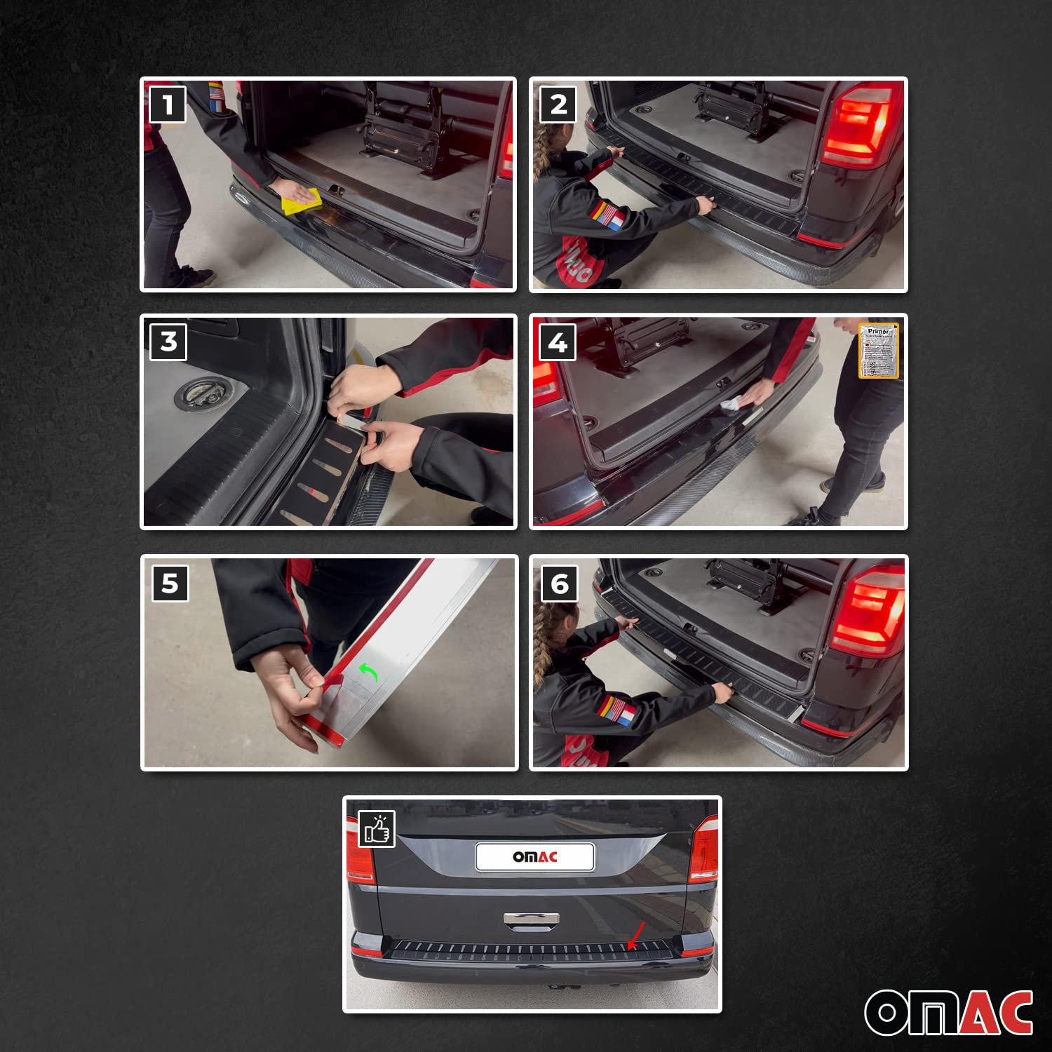 Protezione Paraurti Posteriore OMAC Per Cupra Ateca 2018-2021 – Acciaio Inox Spazzolato Colore Argento, Adesivo, Antigraffio, Su Misura - 2