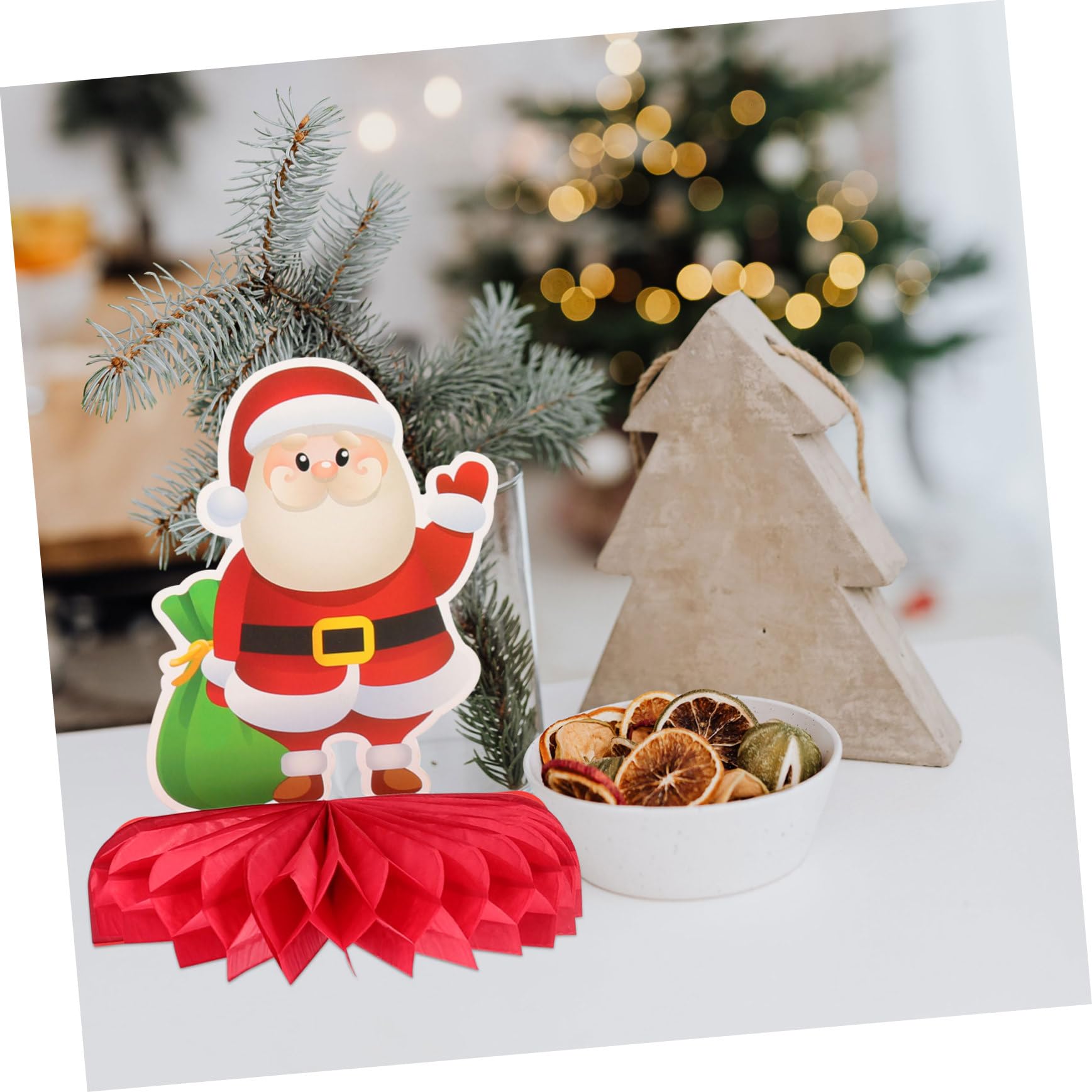 Alasum 36piezas Adornos De Para Decoración De Mesa Navideñas De Mesa Para Celebraciones De Navidad