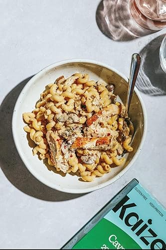 Miniatura 7 de Kaizen - Pasta cavatappi baja en carbohidratos, sin gluten, alta proteína, apta para dieta cetogénica, a base de plantas, hecha con harina de