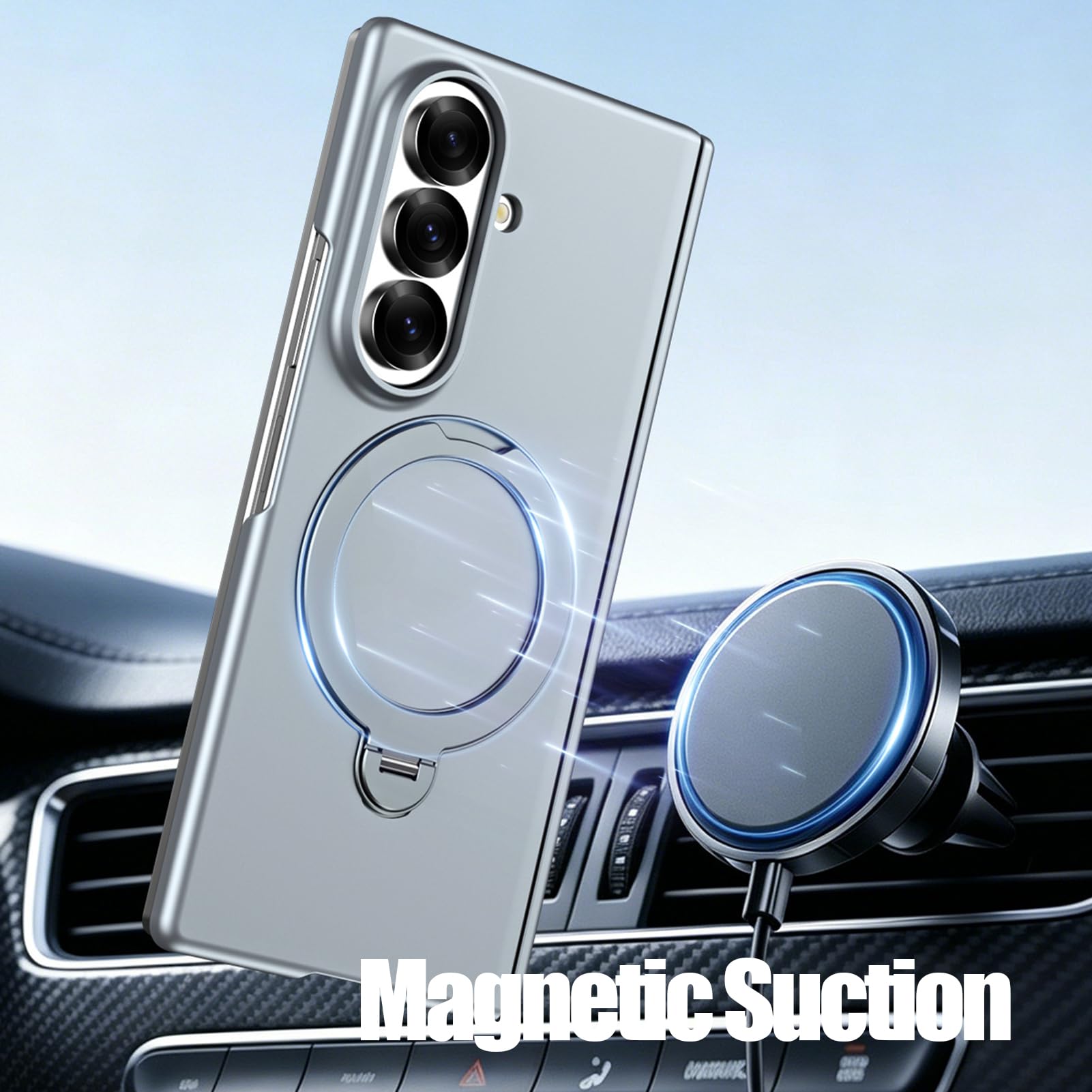 Custodia Magnetica Per Samsung Galaxy Z Fold 8 Ultra, Anello Cerniera