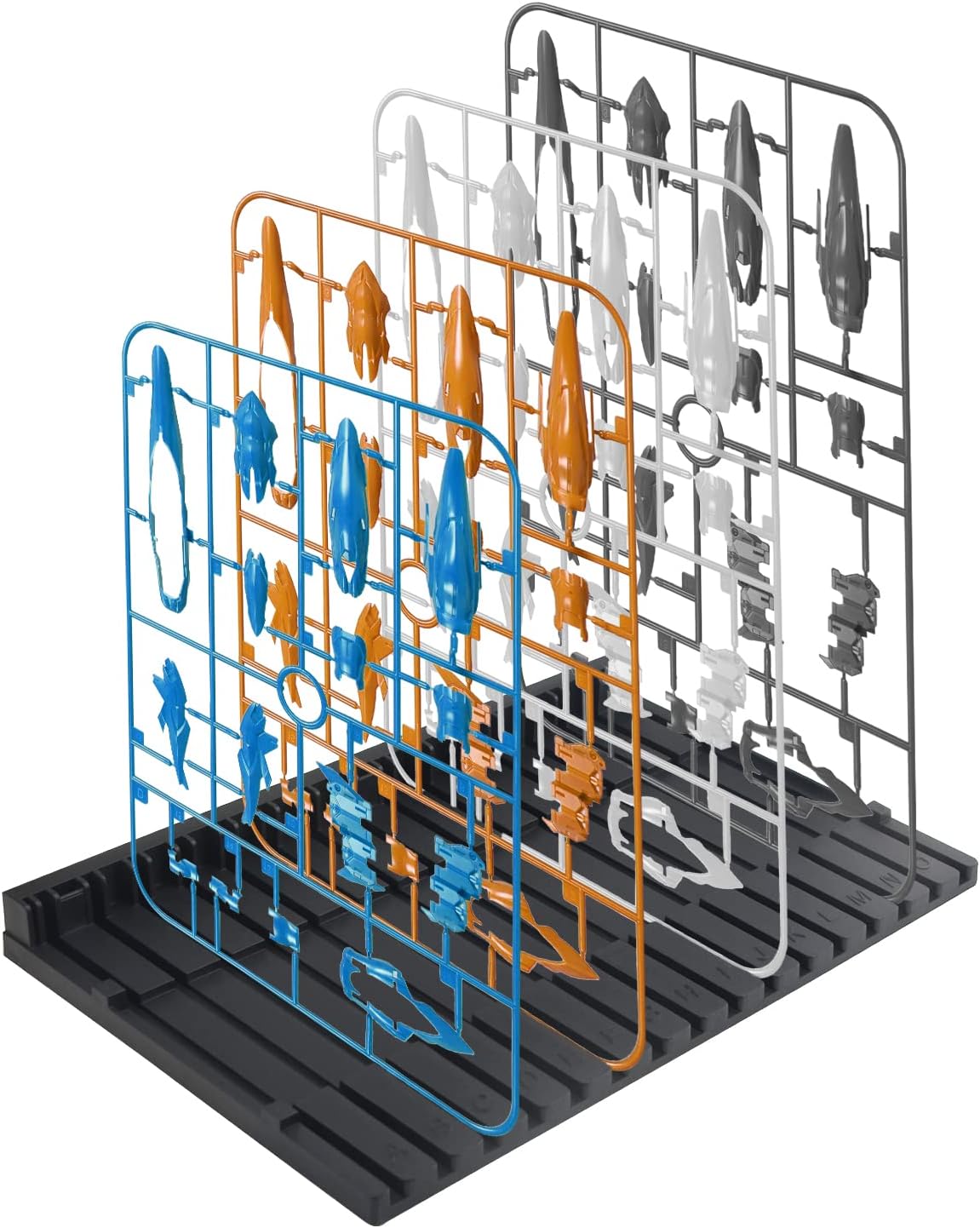 2Pack Pieces Shelves Tool Stand Holder Model Production Tools Placement Rack Plastic Holder Container Organizer for Gundam Hobby Model Making Parts (29x18cm)
