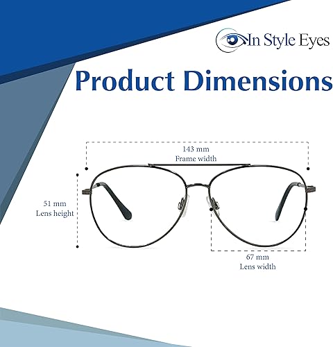 Miniatura 4 de C Moore - Lentes de lectura bifocales progresivos, marco de metal estilo aviador con cable, lente no polarizada