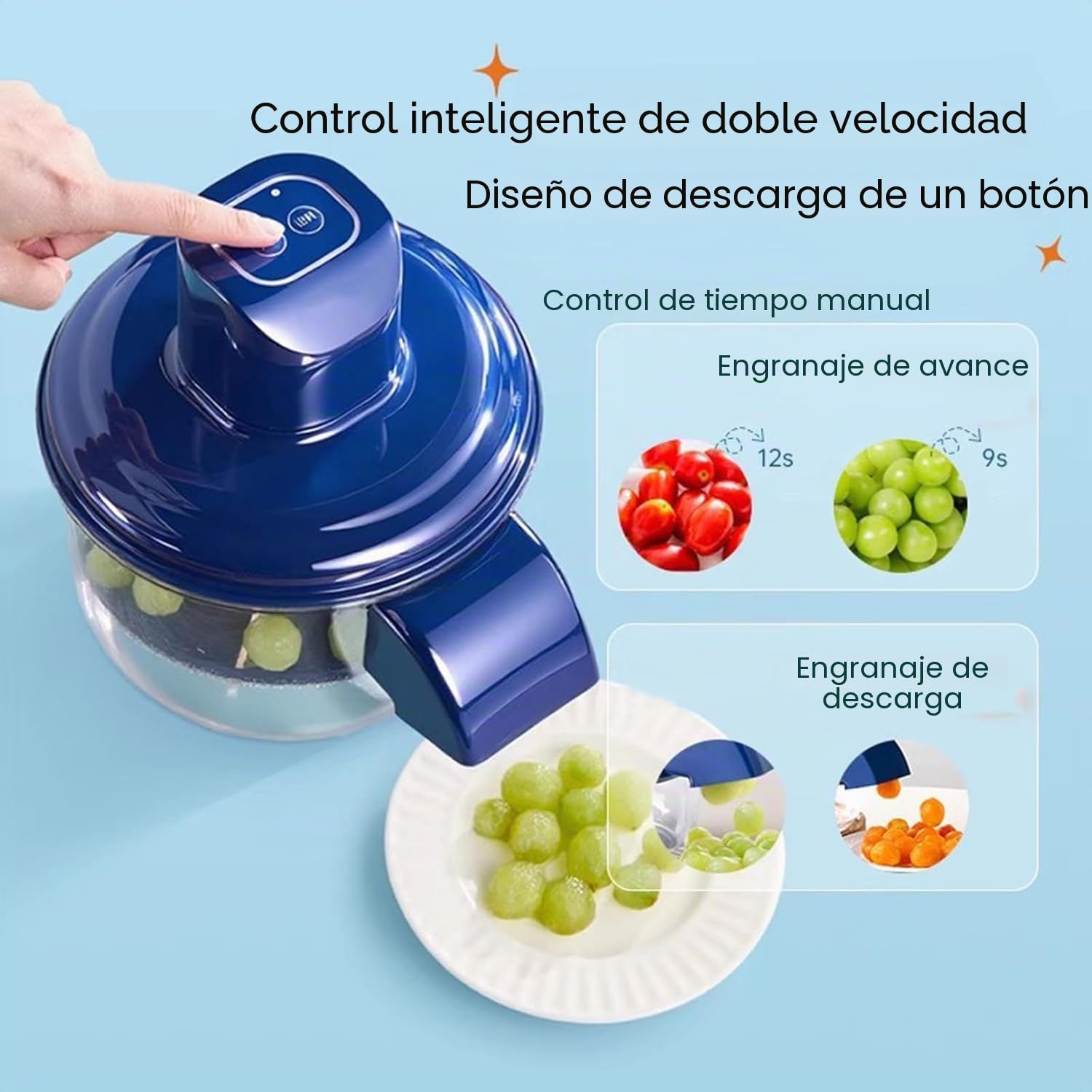Máquina peladora eléctrica de uva, herramienta automática para pelar tomates de frutas pequeñas, pelador de ayuda recargable, para uva, cereza, tomates (1 unidad)