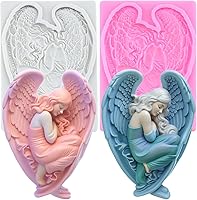 Vista 12 de Angel Baby - Moldes de silicona para decoración de pasteles, decoración de cupcakes, pasta de chicle de chocolate, juego de 4