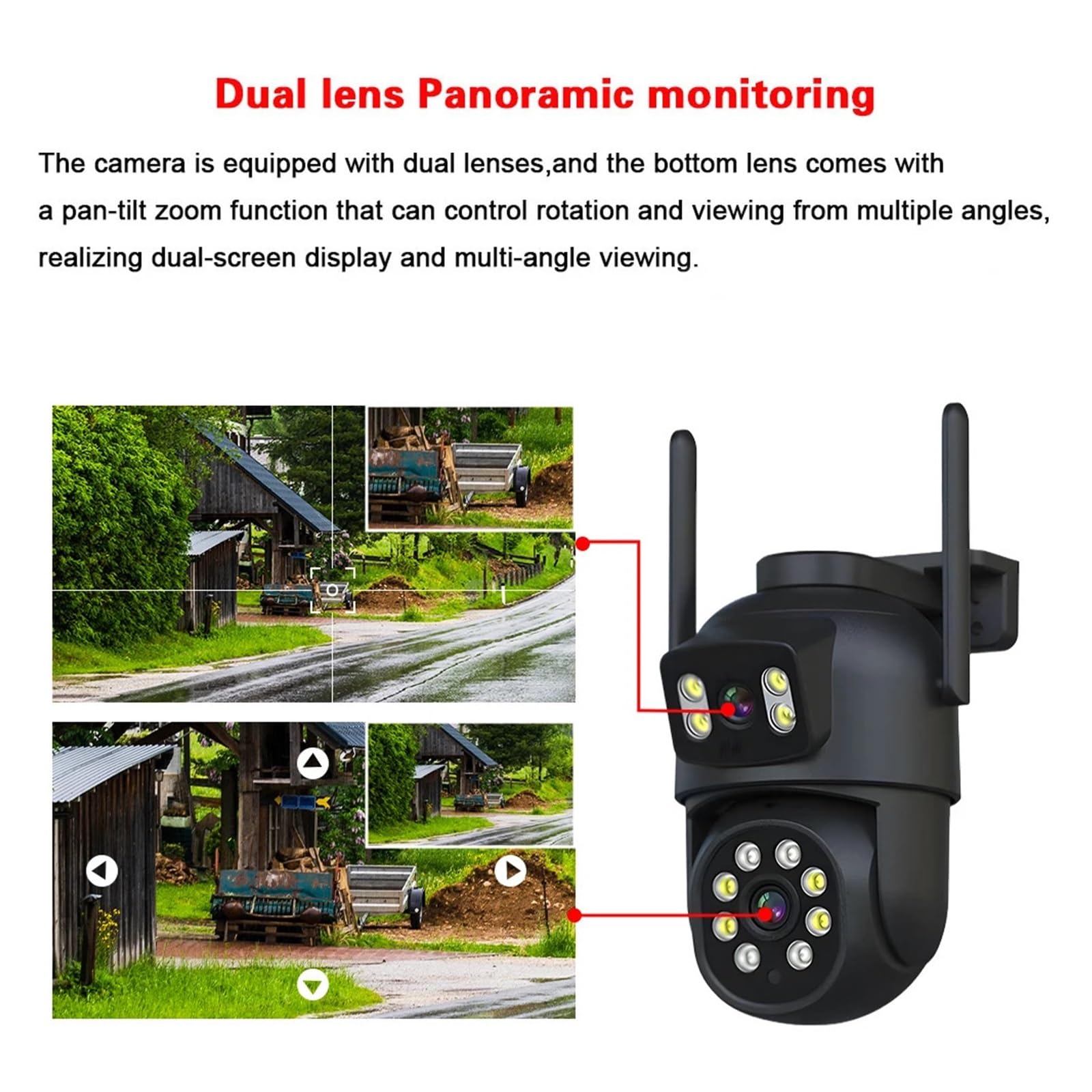 Kit sans Fil Zoom Double caméra 16 canaux(None)