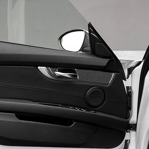Miniatura 4 de Fibra de carbono, para BMW, marco de puerta interior de automóvil, calcomanía para BMW Z4 Roadster E89 2009 2010 2011 2012 2013 2014 2015 2016 2017,