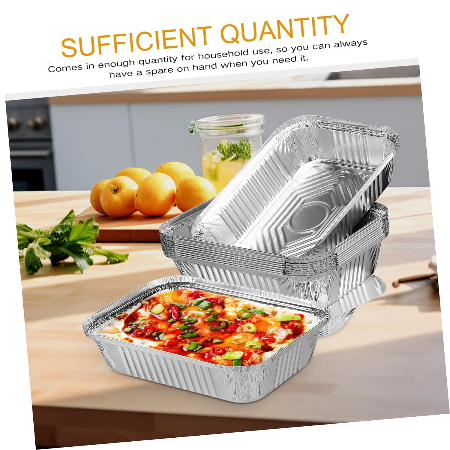 20pcs Square Aluminum Pans Lids Foil Baking Pan Lids for Meal Prep Aluminum Foil Containers