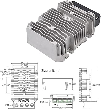 24V to 12V 50A 600W Step-Down Transformer DC to DC Buck Converter DIY Power Supply