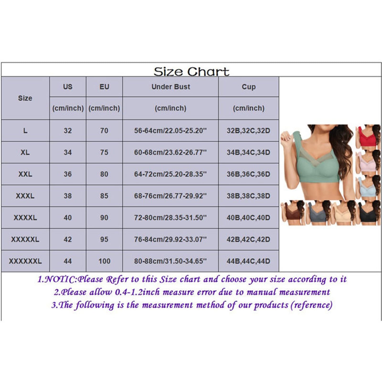 Genérico Amaframe Sujetador Sin Aros- Sujetadores Push Up Mujer- Básico Suave Transpirable Acolchada Diaria Dormir Push Up Fitness Sostenes Cubriendo Los Senos Laterales Fitness Elevación Yoga Bra
