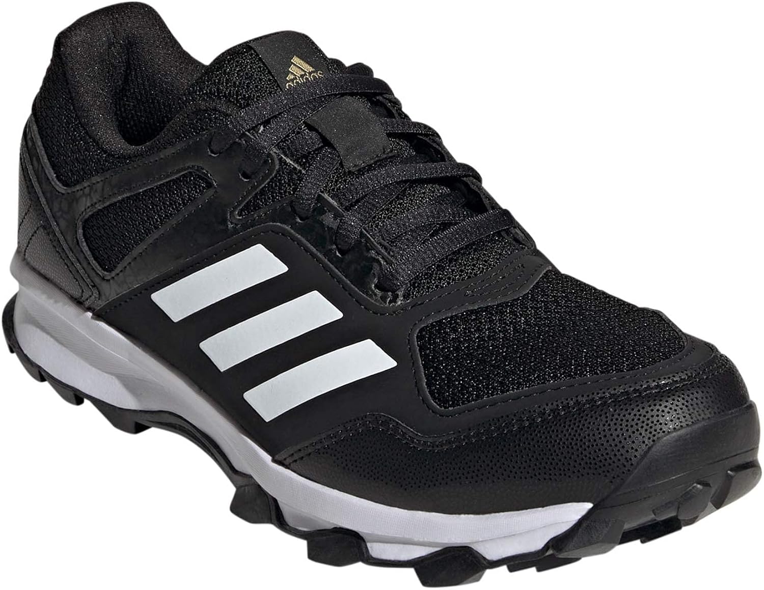 Miniatura 2 de adidas Fabela Rise - Zapatos de hockey sobre campo para mujer, NegroBlanco, 7.5