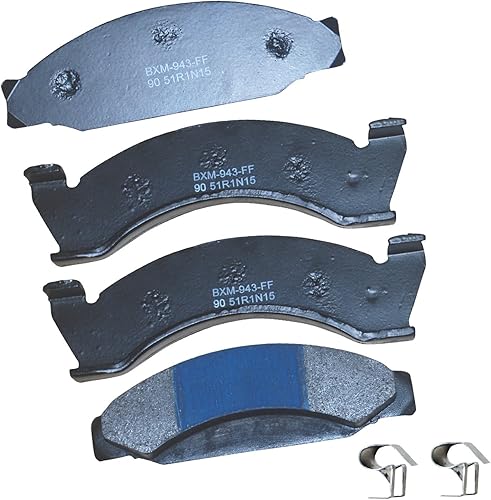 Vista 449 de Bendix Premium SBM8 - Pastillas de freno semimetálicas Premium para modelos seleccionados Buick Special, Camaro, Corvette, Phaeton, Olds F85, Vista