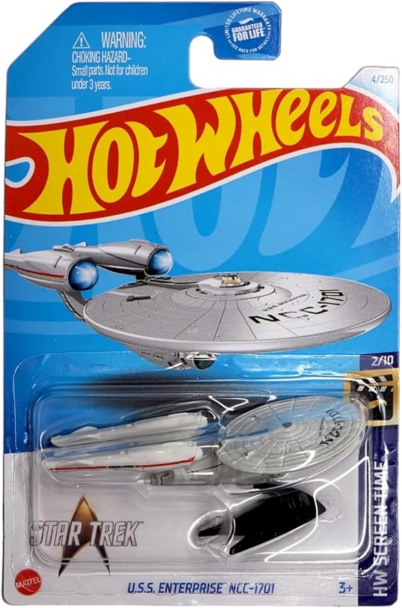Hot Wheels 1:64 Scale Cars Racecars Trucks & Bikes - U.S.S. Enterprise NCC-1701 - HTB32