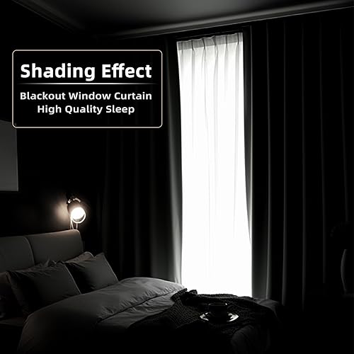 Miniatura 7 de DriftAway Mason - Cortinas térmicas opacas con ojales, patrón geométrico enrejado, 2 paneles cada uno, 52 x 84 pulgadas, color gris