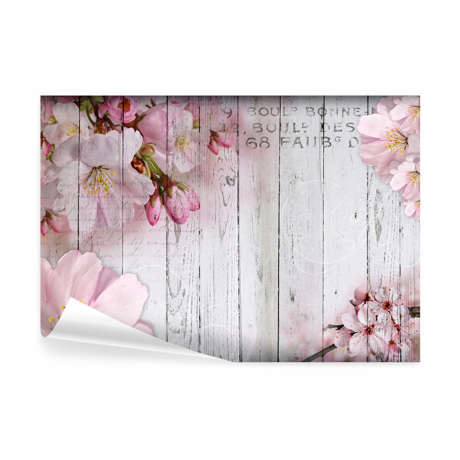 Tapisserie décorative chambre esprit nature avec fleurs vintage 400x280