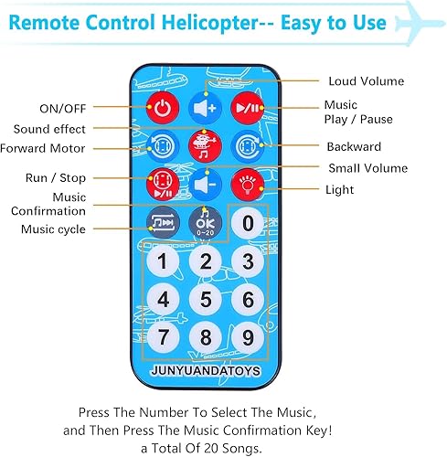 Miniatura 5 de ele ELEOPTION Avión de transporte de juguete con control remoto infrarrojo con luces y música para niños de 3, 4, 5, 6, 7, 8 años, verde militar.