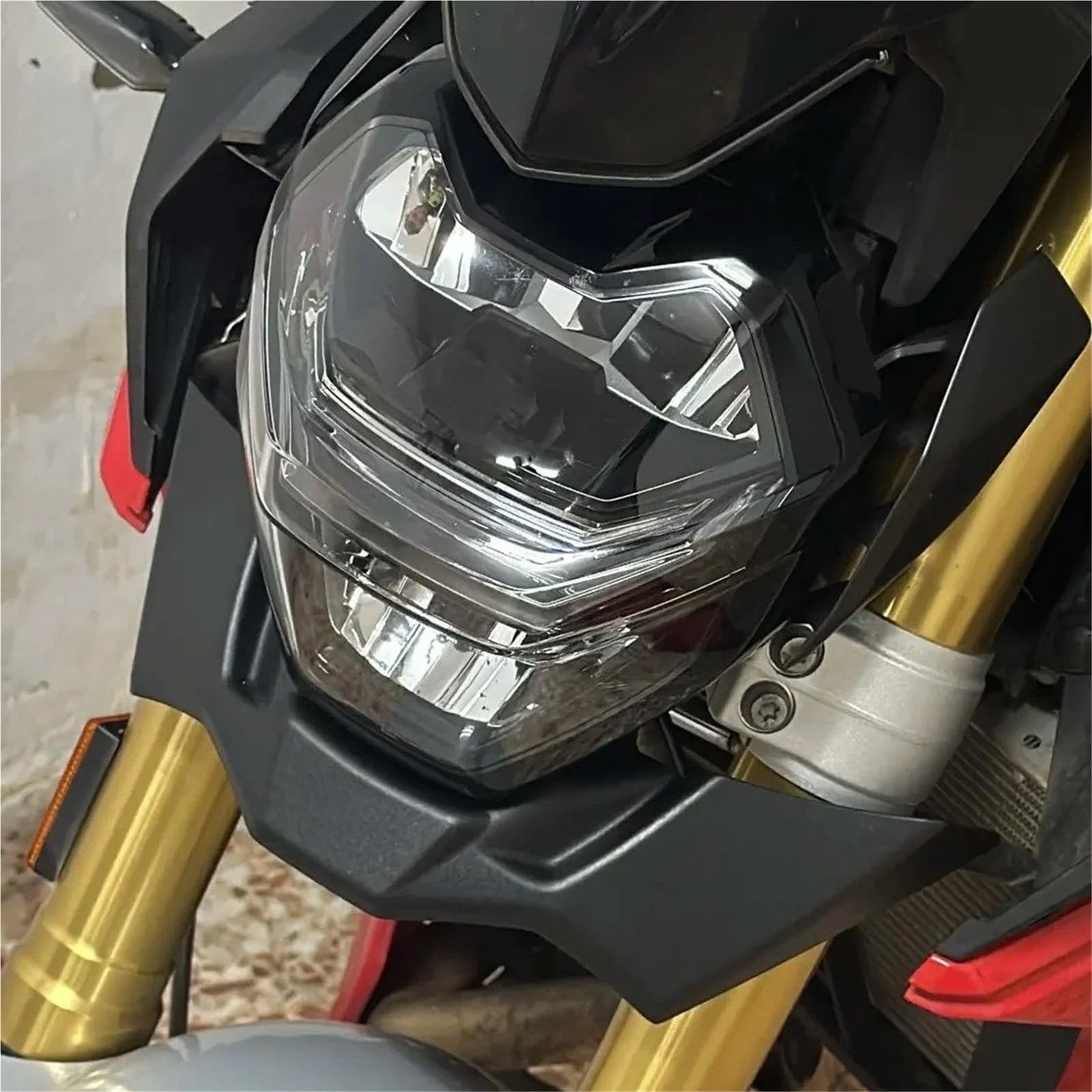 Accessoires De Moto pour BMW F900R 2021 – 2022, Lèvre Avant, Couvercle D'aile Vent, Cône Aérodynamique, Ailes Carénage Ailes Carénage Avant(Bright Black)