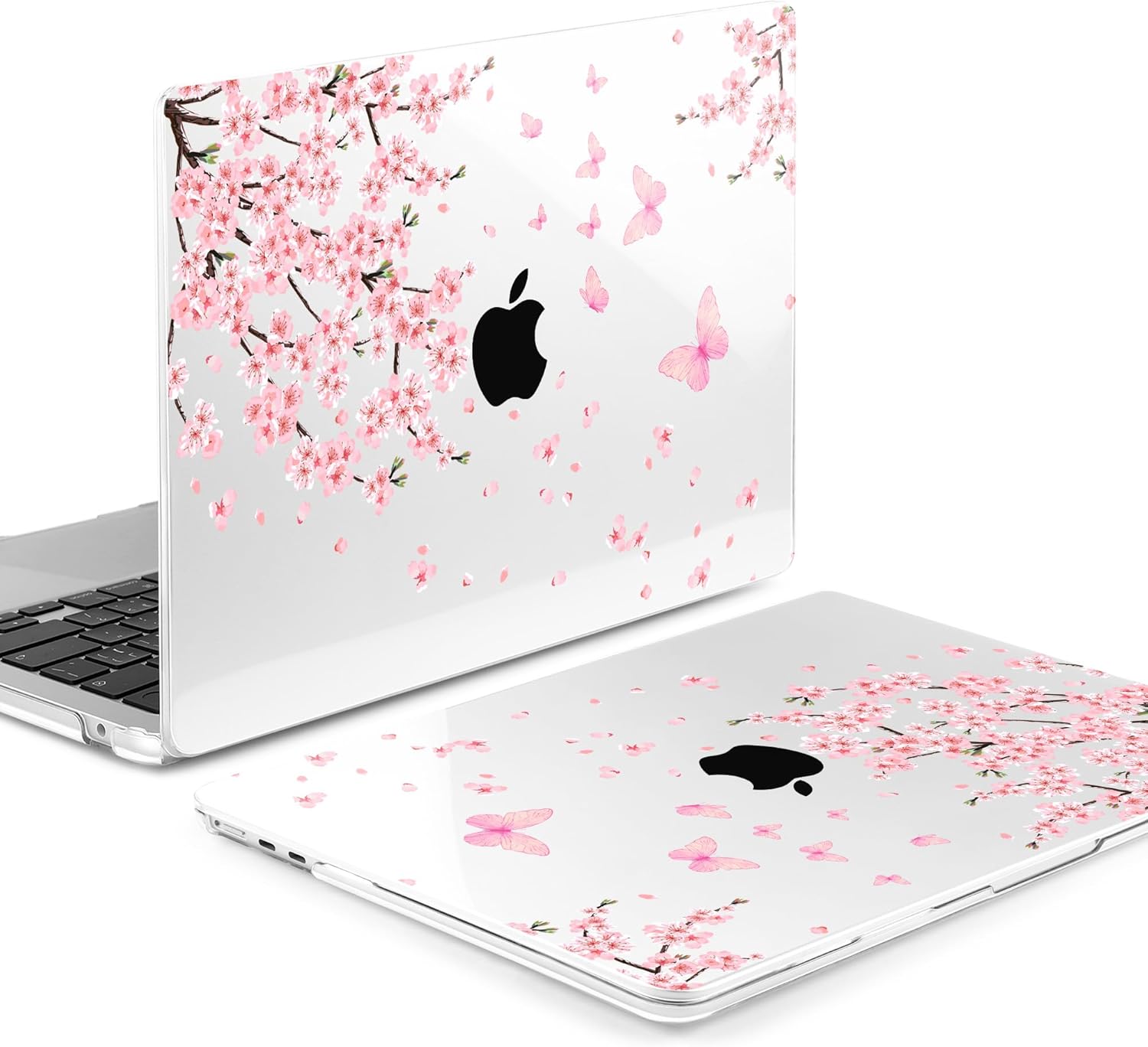 MEEgoodo Printed Case for New MacBook Neo 13 inch 2026 Release(Fit Model A3404), Laptop Hard Shell Cases with Keyboard Skin & Screen Protector & Webcam Covers, Cherry Blossoms