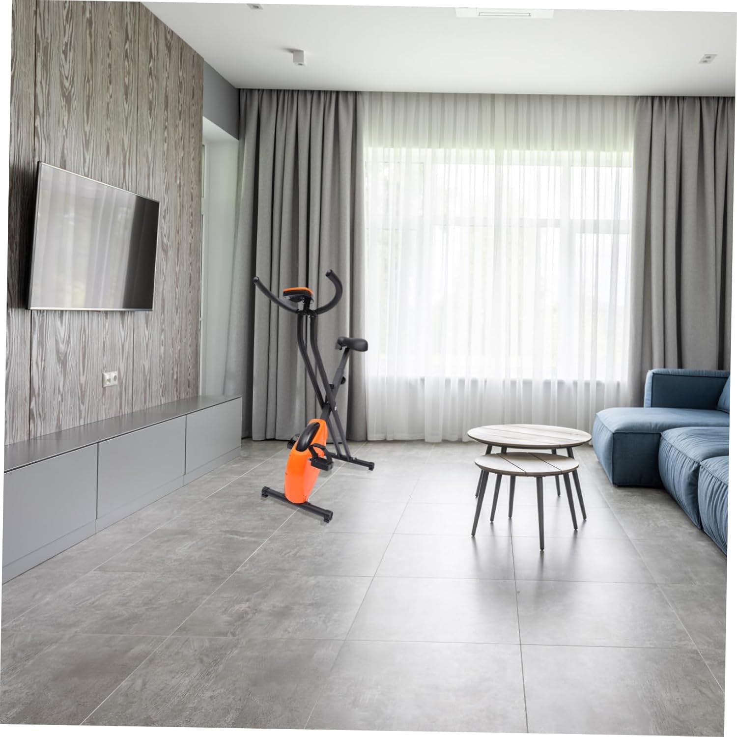 Adjustable Resistance Stationary Fitness Bike for Home and Gym Use with Non-slip Feet Pads and Comfortable Saddle Indoor Exercise Equipment for Cardio Workout