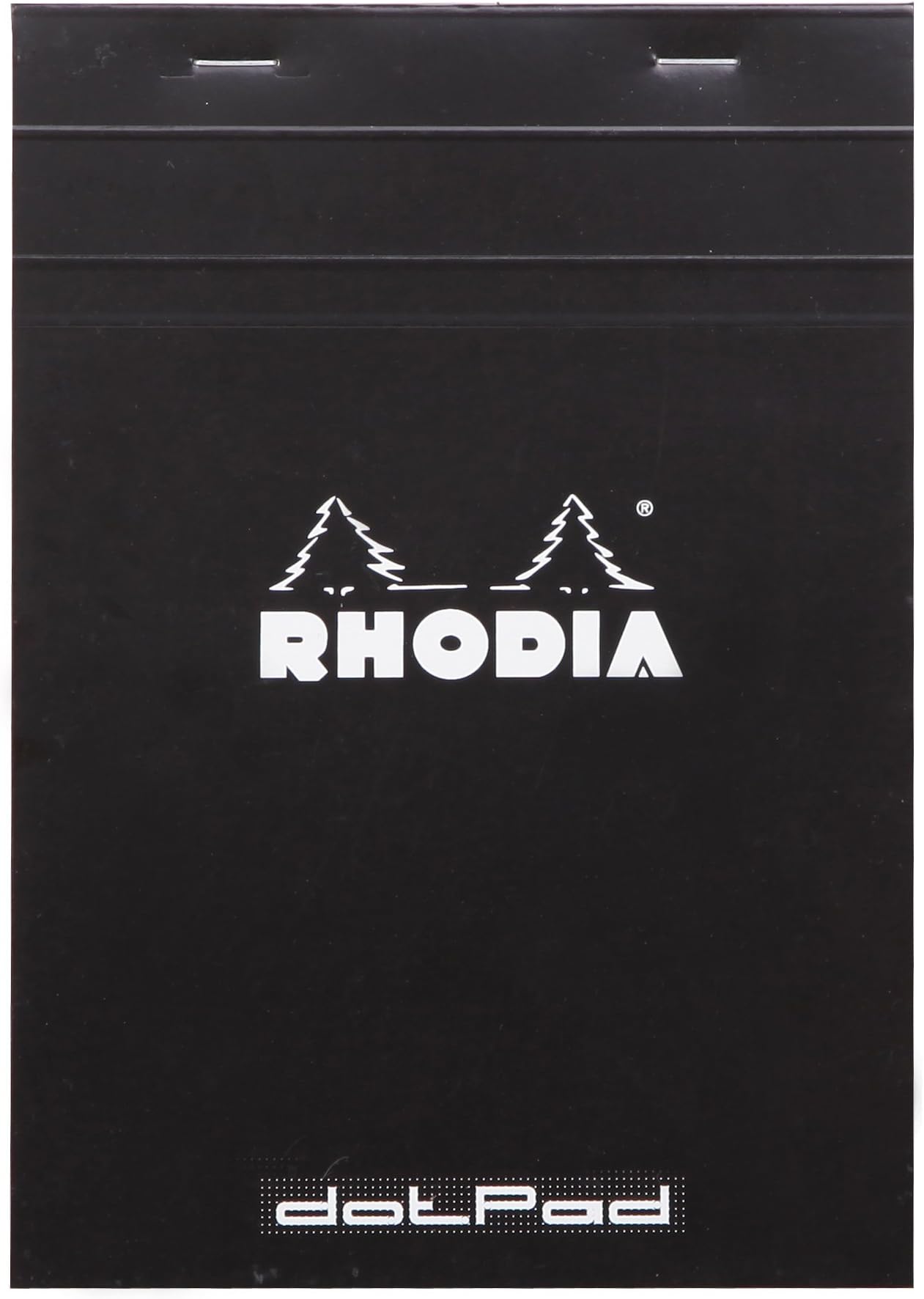Rhodia Head Stapled Pad, No16 A5, Dot - Black