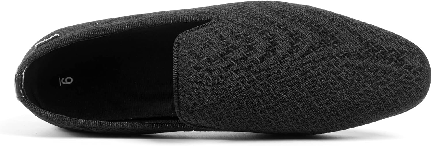 ALLY UNION MAKE FORCE Mens Loafers Dress Slip on Party Wedding Penny Smoking Shoes - Image 3