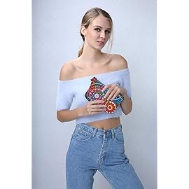 Deanfun Cosmetic Bag for Women, Mandala Flowers Waterproof Makeup Bags Roomy Toiletry Pouch Travel Accessories Gifts (51555)