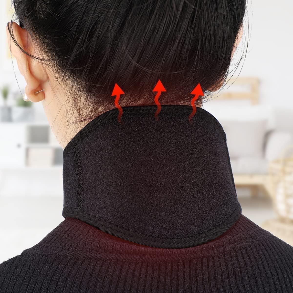 Neck Support Protection Neck Belt Tourmaline Self Heating Magnetic Therapy Neck Wrap Belt Brace Pain Relief Cervical Vertebra Protect Health Care
