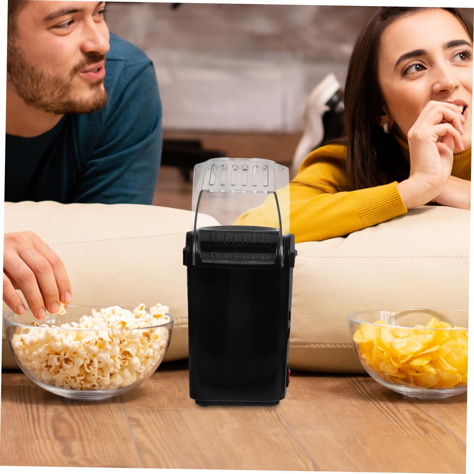 Máquina de Palomitas de Maíz Eléctrica Mini, Negra, 220v