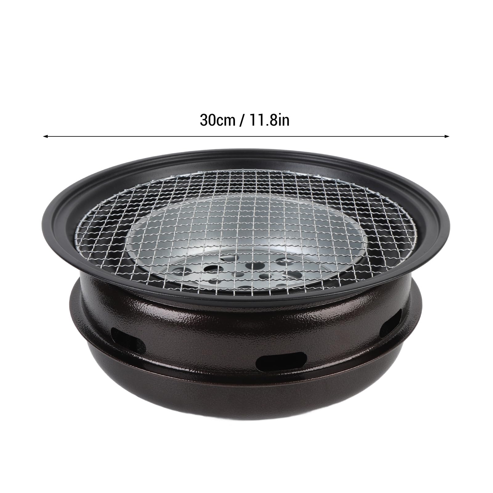 Luocute Stove z Grillem Węglowym, Groźnik z Grilla Węglowego Okrągły Bezdymny z zagęszczoną Grillem na Piknik na Zewnątrz na świeżym Powietrzu (S)
