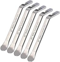 Tragoods Premium Stainless Steel Bike Tire Levers - Durable Ergonomic Tools for Easy Flat Repairs & Rim Protection