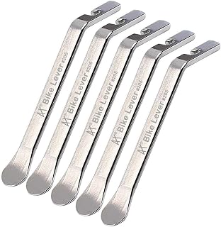 Tragoods Premium Stainless Steel Bike Tire Levers - Durable Ergonomic Tools for Easy Flat Repairs & Rim Protection