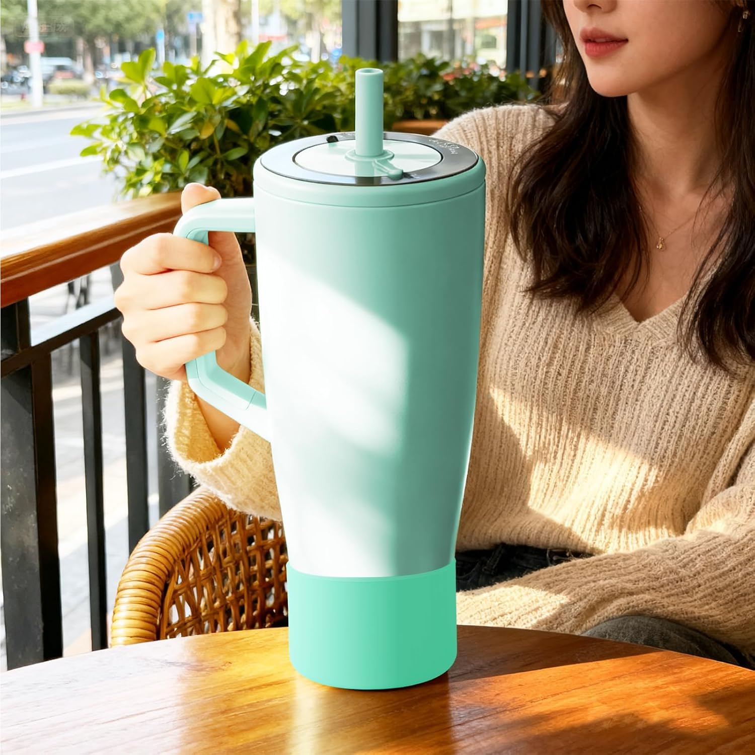 2Pcs Protective Boot Compatible with Brumate Era 40 oz 30 oz Tumbler, Anti-Dent & Anti-Slip Silicone Bottom Cover Protector Sleeve Bumper Compatible with Brumate Era Tumbler with Handle - Image 5