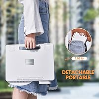 Vista 9 de OATSBASF Soporte de lectura de libros, soporte de libros ajustable en altura con clip para libros, soporte para libros para leer manos libres