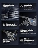 SHOKZ OpenRun Pro 2 Mini Bone Conduction Sports Headphones, Open-Ear Wireless Earphones with Bluetooth 5.3, Noise Cancelling Mics, IP55 Waterproof, 12h Playtime for Running, USB-C Quick Charge, Black - 8