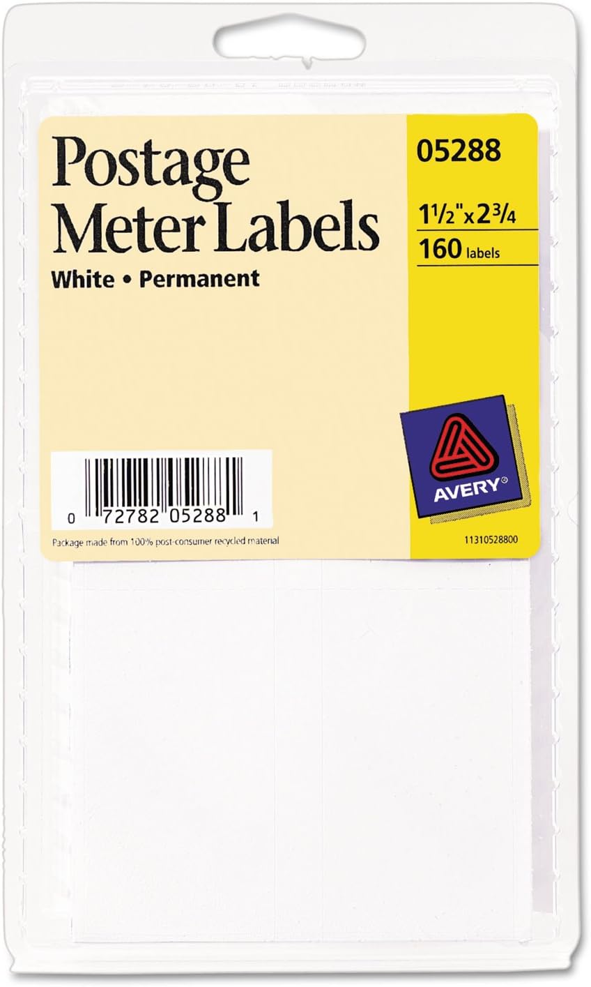 AVE05288 - Avery Permanent Adhesive Postage Meter Labels : Office Products