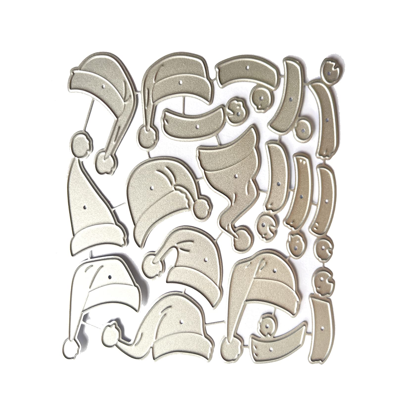 Elnwnnkc Christmas Hat Metal Cutting Dies Stencils for Scrapbooking Decorative Embossing Paper Cards Template Decor Die Cuts Scrapbooking Stencil