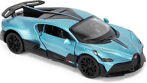 Bugatti Divo 143 Scale Die-Cast Model Car - French Racing Blue | Detailed Collectors Edition Diecast | Official Licensed Product