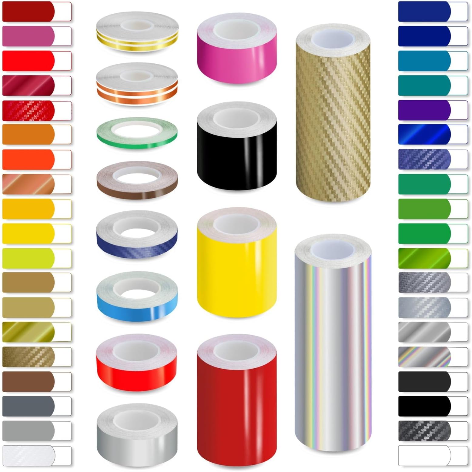 32ft 9.80m Self-Adhesive Vinyl Pin Stripe Line Decal Sticker Tape - GLOSS BLACK, 3/4" | 19mm, Suitable for Cars, Vans, Motorcycles, Bikes, Models, Tuning & Styling, and much more
