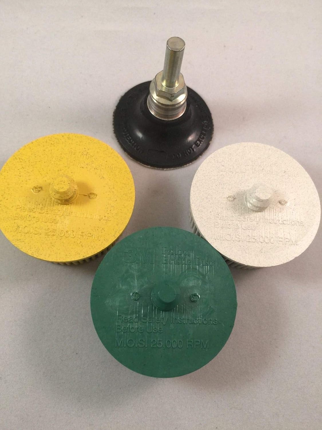 3M Bristle Disc 2" Combo kit with Mandrel 50,80 and 120 grit