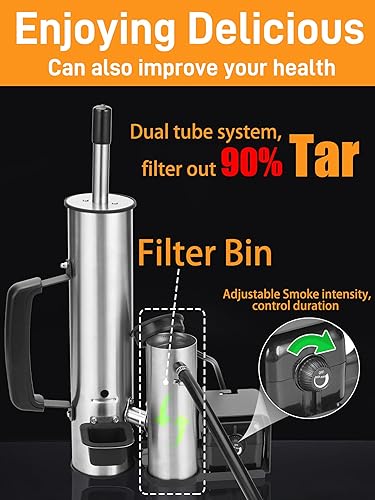 Miniatura 6 de Generador avanzado de humo frío 2025, tubo para actualización de ahumador de pellets, accesorio para ahumador para parrilla de gas, eléctrico