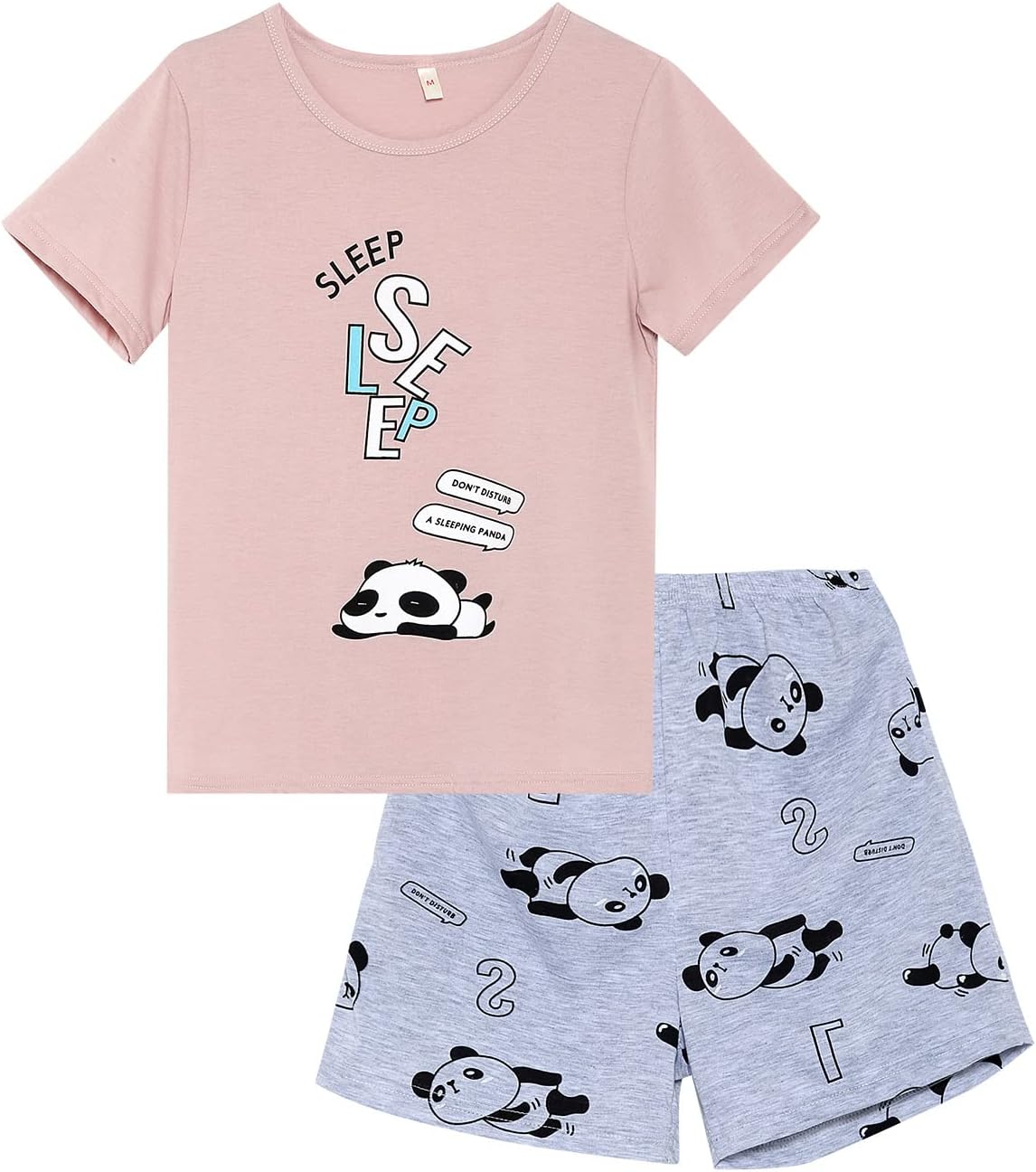 Summer Pajamas for Girls – Stripe White PJS Pal Cute Jammies Set Big Girl Size 6-18