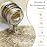 CANNI Gold Glitter Gel Polish - 9ML Chunky Sparkly Soak-Off UV/LED Nail Gel, Golden Flakes Finish for DIY Manicure, French Tips, or Salon Use