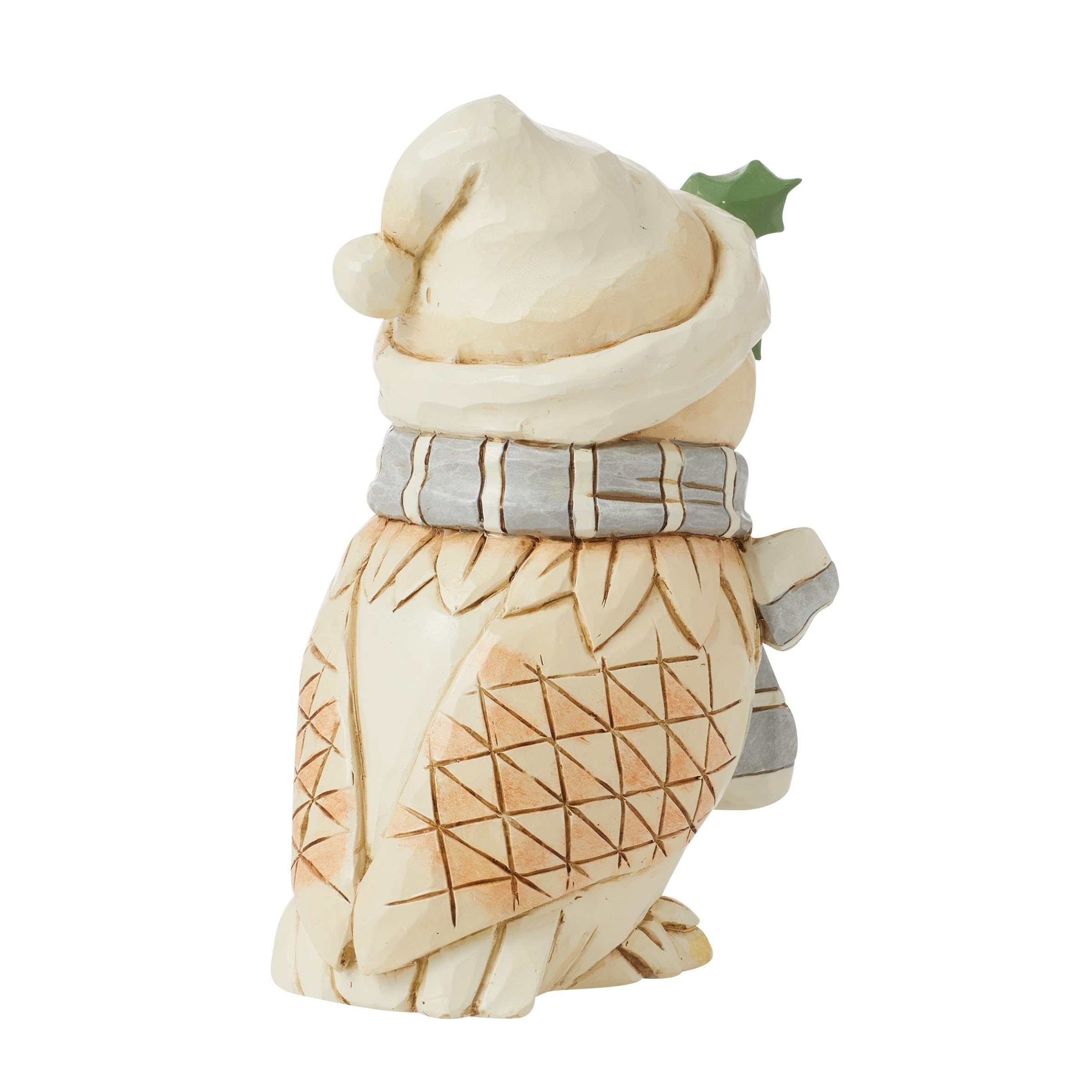 Heartwood Creek by Jim Shore White Woodland Owl with Scarf Figurine