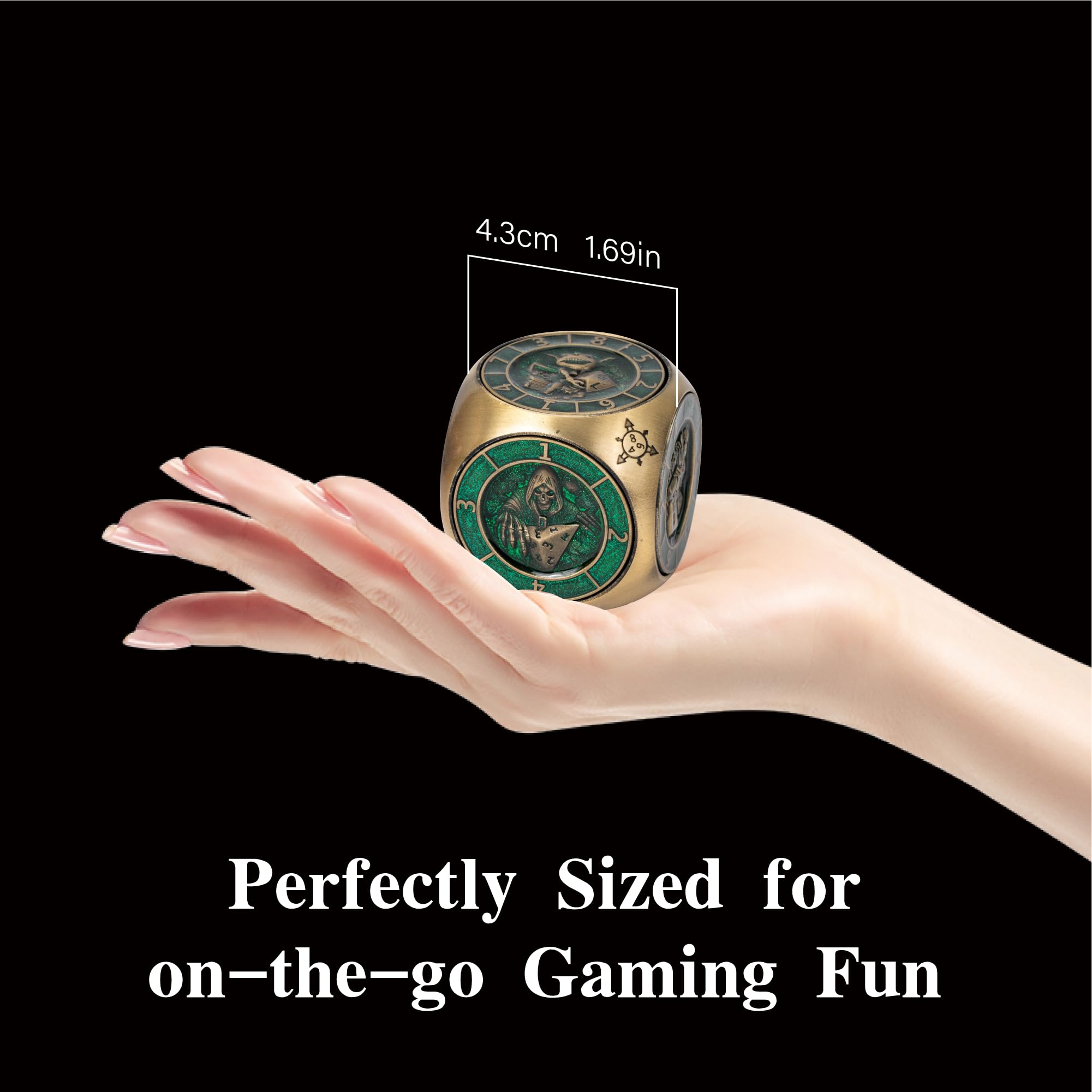 Cusdie 7-in-1 Spinner Dice Set, Unique Metal D&D Dice Set including Gift Box for Role Play Game Gifts - Image 4